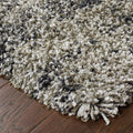 Black and Gray Abstract Shag