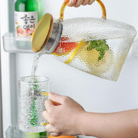 Thumbnail for 50oz Glass Water Pitcher with Lid - Ideal for Hot/Cold Water, Juice, and Iced Tea - Casatrail.com