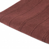 Thumbnail for Gray Woven Cotton Striped Throw Blanket