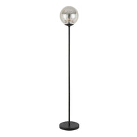Thumbnail for Black Floor Lamp With Gold Mercury Glass Globe