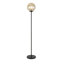 Thumbnail for Black Floor Lamp With Gold Mercury Glass Globe