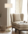 Traditional Shaped Floor Lamp With White Shade