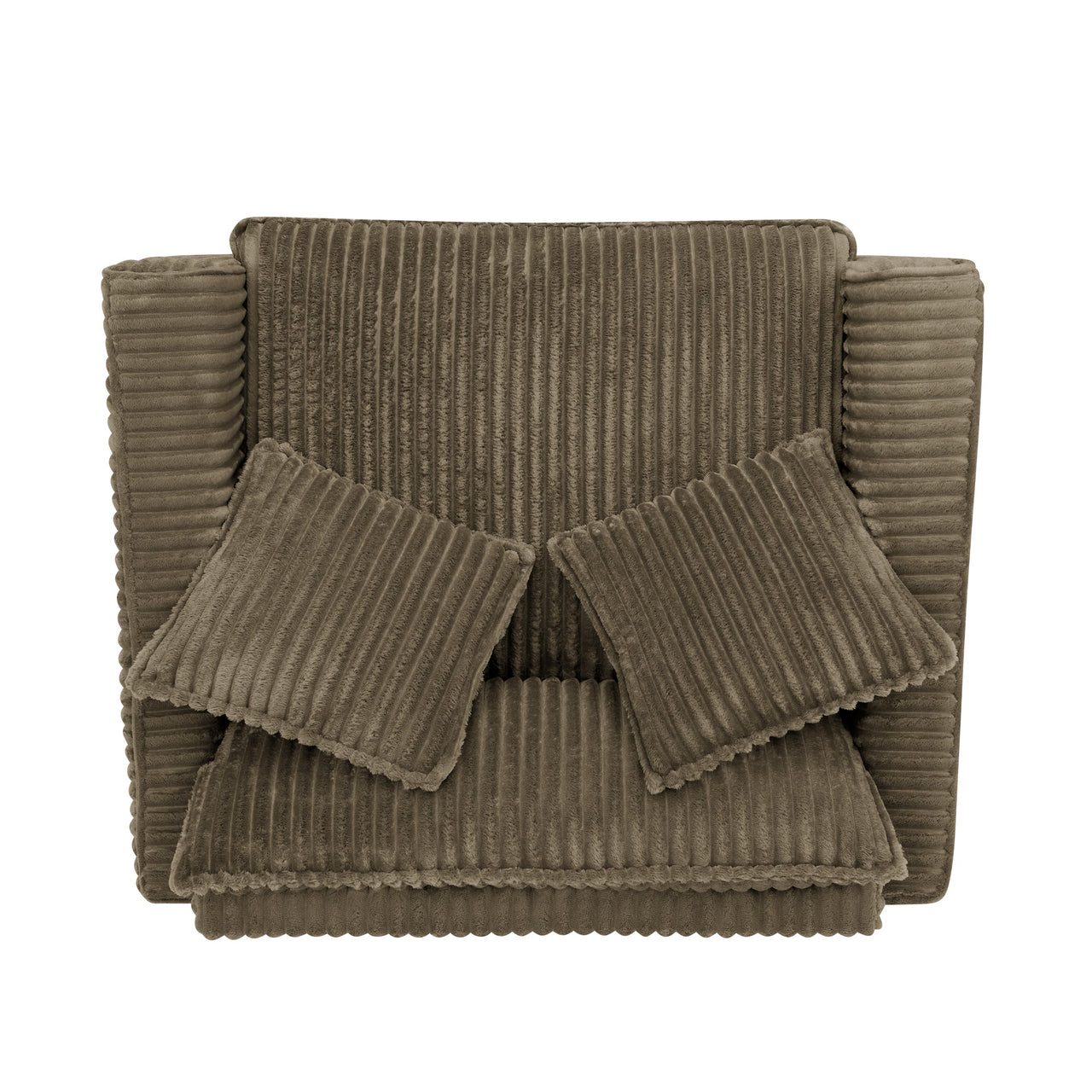 Comfortable single-person sofa chair with a backrest