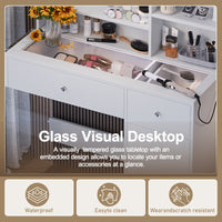 Thumbnail for Dressing Table With 2 Drawers And Cabinet