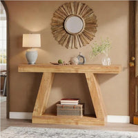 Thumbnail for 55-Inch Rustic Sofa Table With Storage