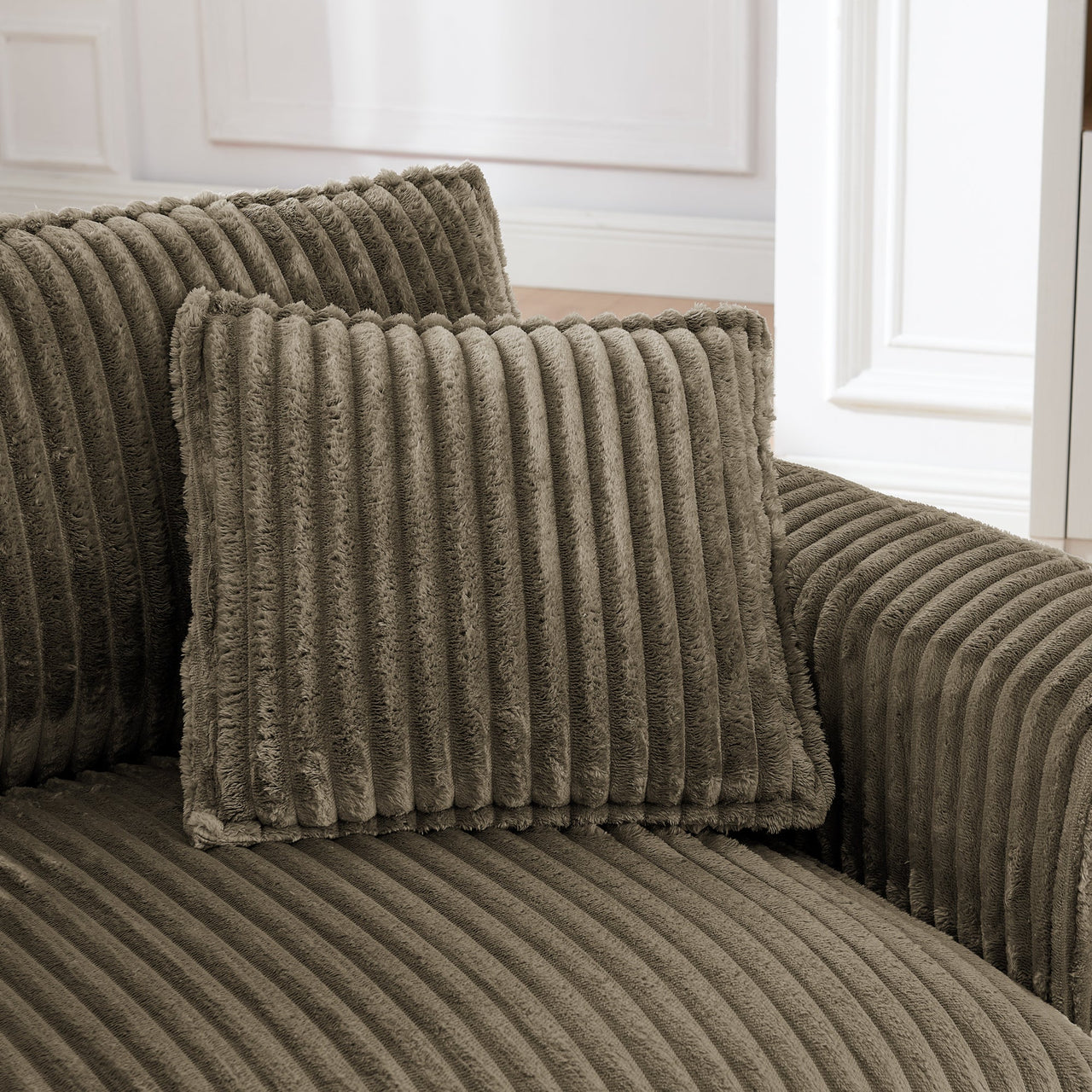 Comfortable single-person sofa chair with a backrest