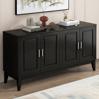 Thumbnail for 4 Door Sideboard Storage Cabinet With Gantry With Adjustable Shelves