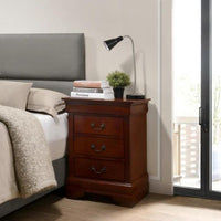 Thumbnail for Elegant Cherry Wood Nightstand