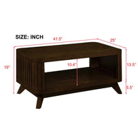 Thumbnail for Rectangular Wooden Coffee Table