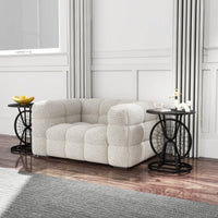 Thumbnail for 2 Piece Vintage Industrial Wheel Design Side Table