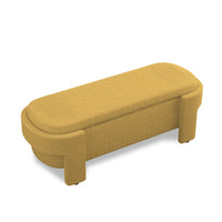 Thumbnail for Linen Fabric Upholstered Bench with Large Storage Space