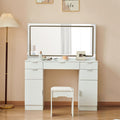 Dressing Table Set With LED Mirror And 3 Lighting Modes