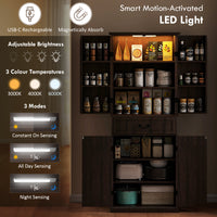 Thumbnail for Farmhouse Storage Cabinet With Door Shelves