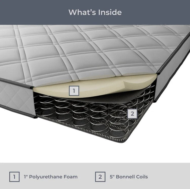 6" Firm Innerspring Mattress Platform Bunk Bed - Casatrail.com