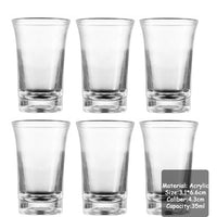 Thumbnail for 6 PCS Shot Glass - Plastic Spirits Cup - Casatrail.com