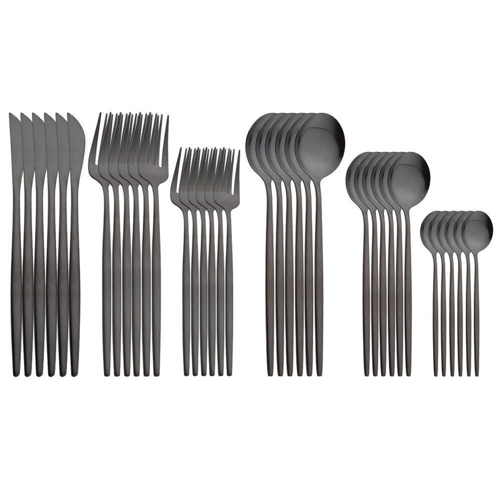 6 Pcs Stainless Steel Flatware Set - Casatrail.com