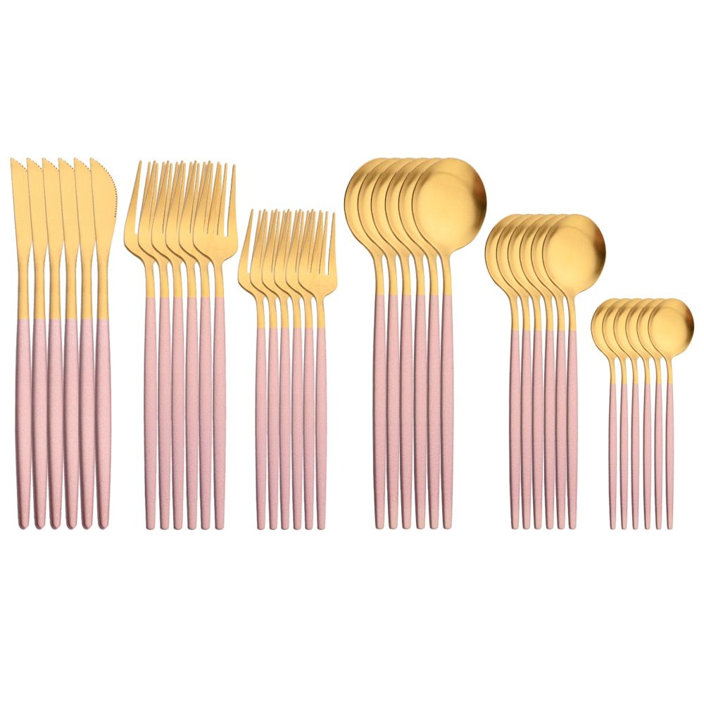 6 Pcs Stainless Steel Flatware Set - Casatrail.com