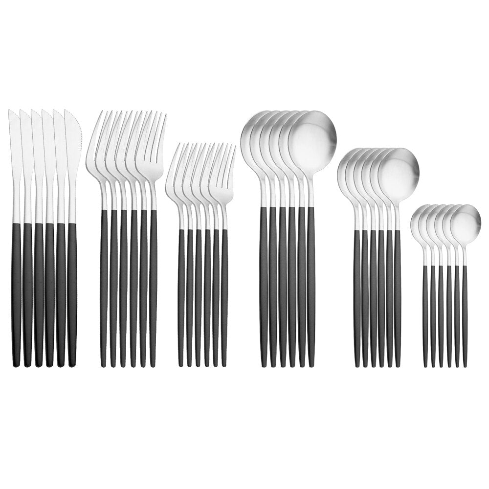 6 Pcs Stainless Steel Flatware Set - Casatrail.com