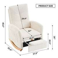 Thumbnail for Accent Rocking Chair With Footrest