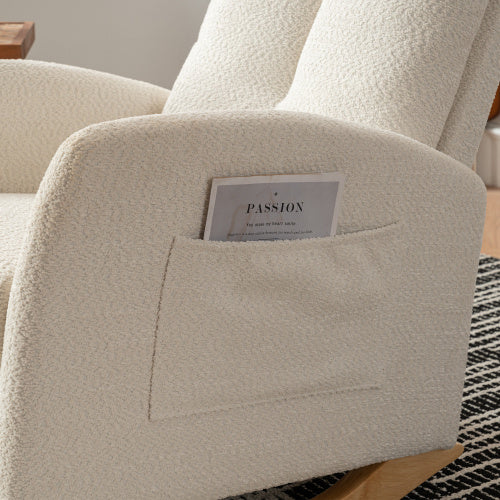 Accent Rocking Chair With Footrest