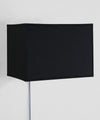 Floating Shade Plug-In Wall Light Black