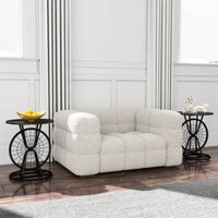 Thumbnail for 2 Piece Vintage Industrial Wheel Design Side Table