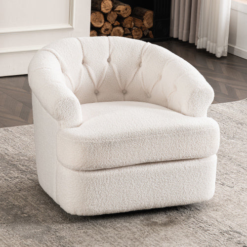 Swivel Chair With Ottoman