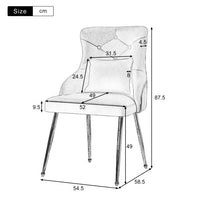 Thumbnail for Upholstered Armchair for Living Room With Lumbar Cushion