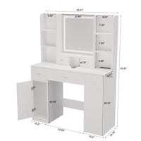 Thumbnail for Smart Mirror Dressing Table With Drawers And Storage Cabinet