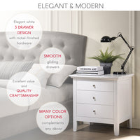 Thumbnail for Elegant White Casual Nightstand