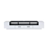 Thumbnail for 70 Inch Armour TV Stand White Black TV Cabinet - Casatrail.com