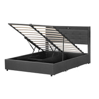 Thumbnail for 5ft King Bed Frame With Hydraulic Storage & Headboard, Storage And Drawers