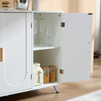 Thumbnail for Sideboard Buffet Cabinet With 3 Doors And Removable Shelves