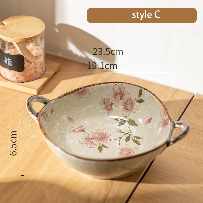 7.5 Inch Japanese Noodle Bowl with Handle - Casatrail.com