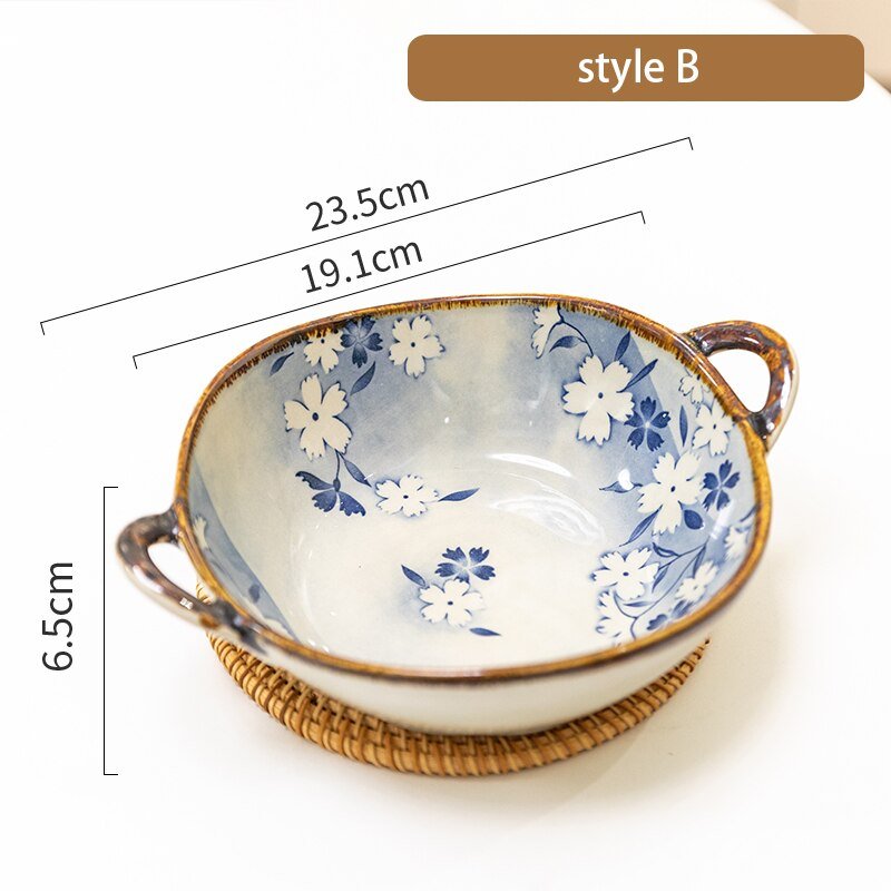 7.5 Inch Japanese Noodle Bowl with Handle - Casatrail.com