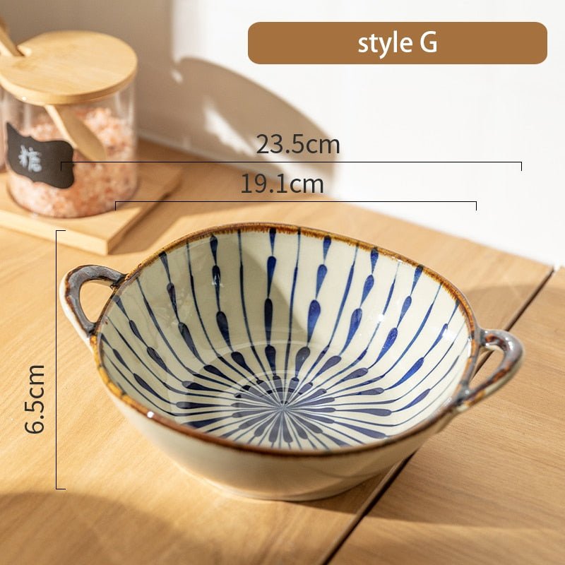 7.5 Inch Japanese Noodle Bowl with Handle - Casatrail.com