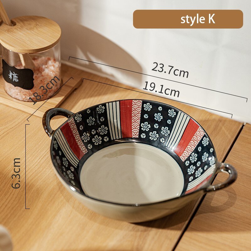 7.5 Inch Japanese Noodle Bowl with Handle - Casatrail.com