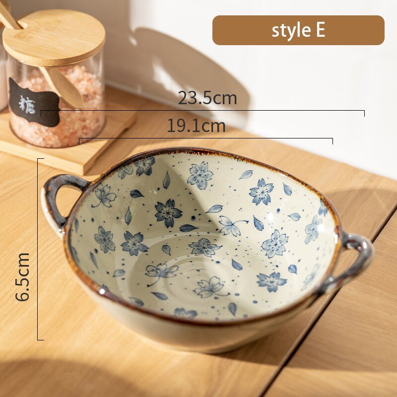 7.5 Inch Japanese Noodle Bowl with Handle - Casatrail.com