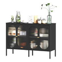 Thumbnail for Metal Sideboard Cabinet With 4 Glass Door
