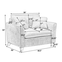Thumbnail for Comfortable single-person sofa chair with a backrest
