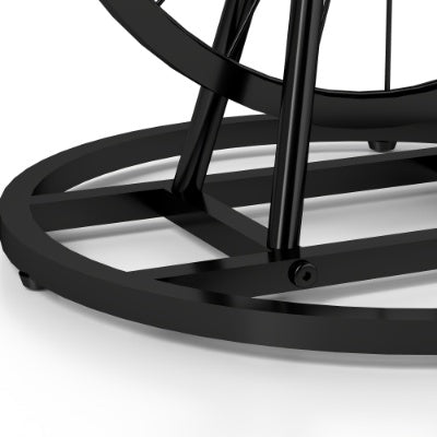 2 Piece Vintage Industrial Wheel Design Side Table
