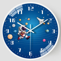 Thumbnail for 8 Inch Silent Kids Wall Clock Astronaut Space Decor - Casatrail.com