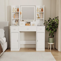 Thumbnail for Smart Mirror Dressing Table With Drawers And Storage Cabinet