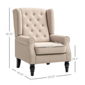 Wingback Accent Chair For Living Room