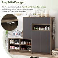 Thumbnail for 2-in-1 Shoe Storage Bench And Shoe Cabinet