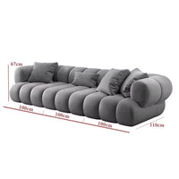 Thumbnail for Nordic Modern L Shape Corner Living Room Modular Sectional Sofa Couch Set