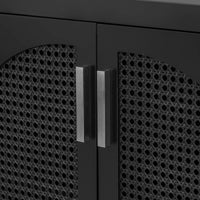 Thumbnail for Sideboard With Rattan Door & Metal Handles For Living Room