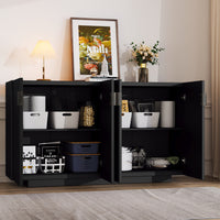 Thumbnail for Wave Doors, Ample Storage Space, Sideboard