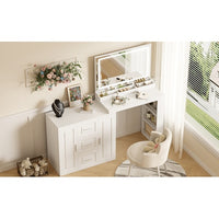 Thumbnail for Dressing Table With 3 Drawers And 2 Cabinets