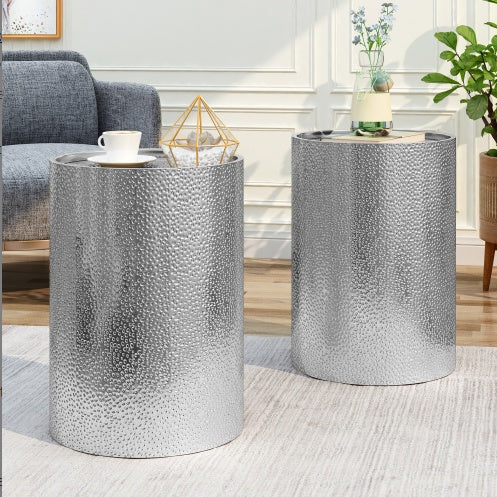 METAL SIDE TABLE